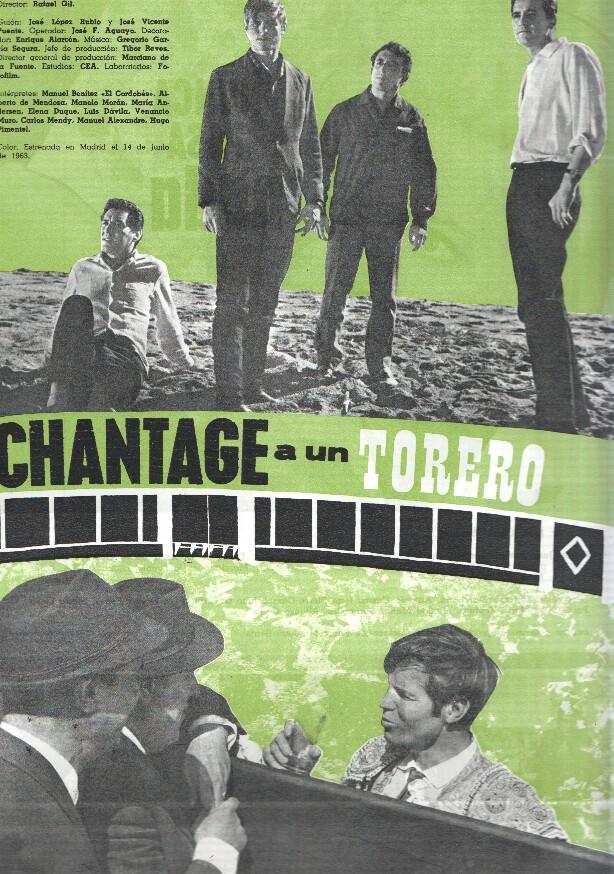 Ficha cine Suevia Films: Chantaje a un torero y Nunca pasa nada