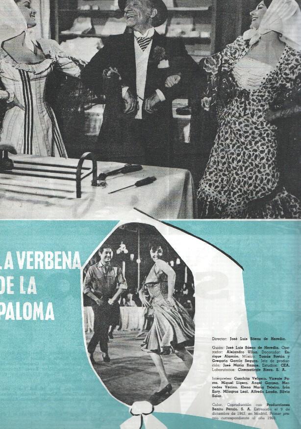 Ficha cine Suevia Films: Samba y La verbena de la paloma