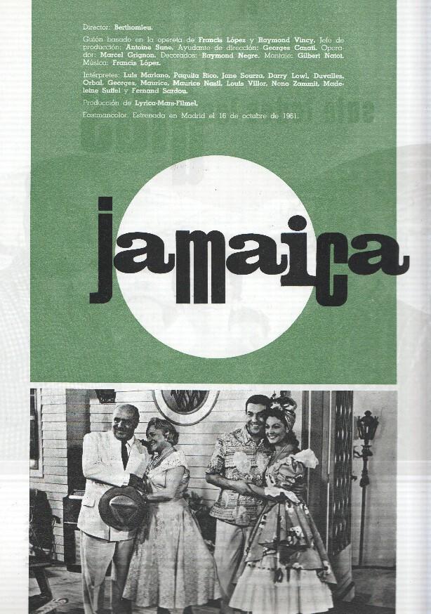Ficha cine Suevia Films: Jamaica y El sol sale todos los dias