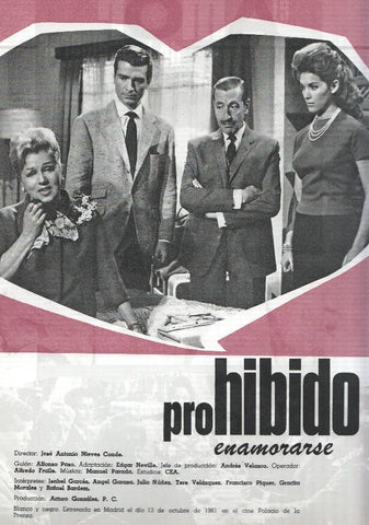 Ficha cine Suevia Films: El amor de los amores y Prohibido enamorarse