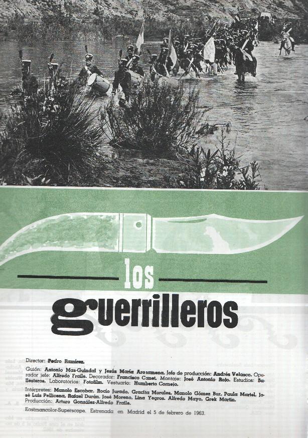 Ficha cine Suevia Films: El balcon de la luna y Los guerrilleros
