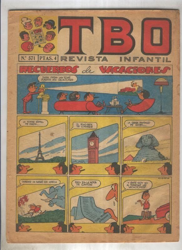TBO numero 571: Recuerdos de vacaciones (Moreno), (numerado 2 en trasera)