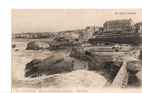 Postal 022348 : La Cöte dArgent. Biarritz. Vue sur le Port des Pêcheurs