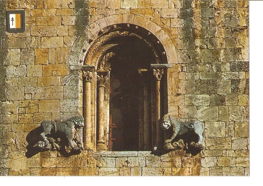 Postal 030189 : Nesalu (Girona) Comtal Villa. Finestral del Monestir de Sant Pere