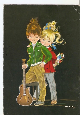 Postal 033356 : Dibujo pareja 