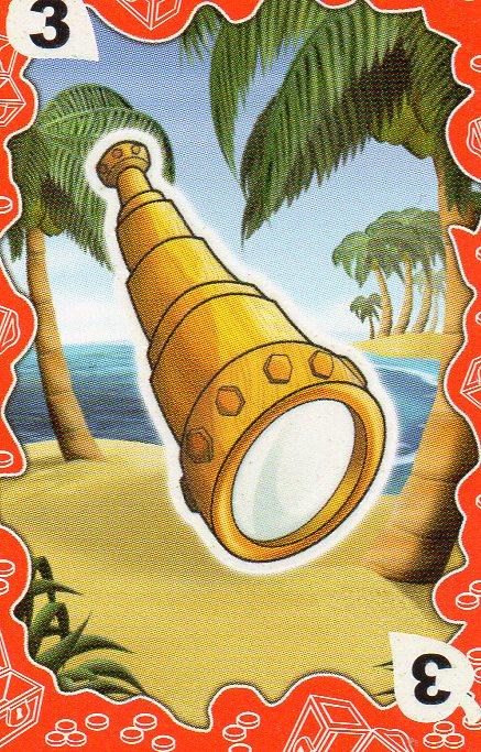 CROMO COLECCION CEREALES COCO POPS: Busqueda del tesoro. Cromo 3 rojo