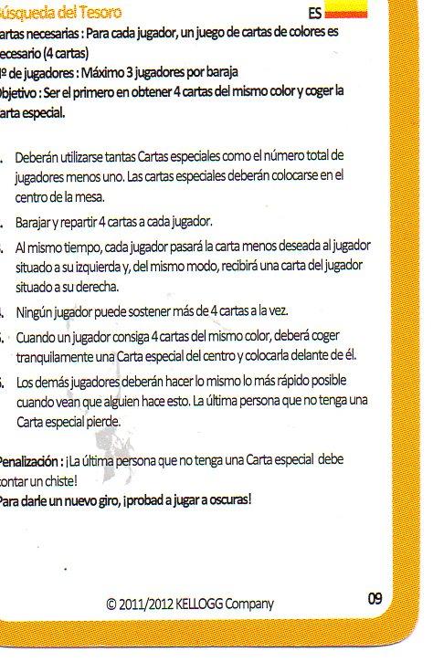 CROMO COLECCION CEREALES COCO POPS: Busqueda del tesoro. Instrucciones español y holandes