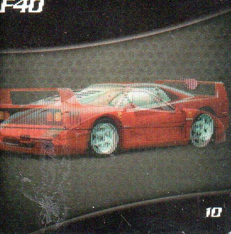 CROMO Coleccion Oficial de Tarjetas Lenticulares FERRARI. (Modelo: f40 - Numero: 10)