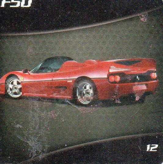 CROMO Coleccion Oficial de Tarjetas Lenticulares FERRARI. (Modelo: f50 - Numero: 12)