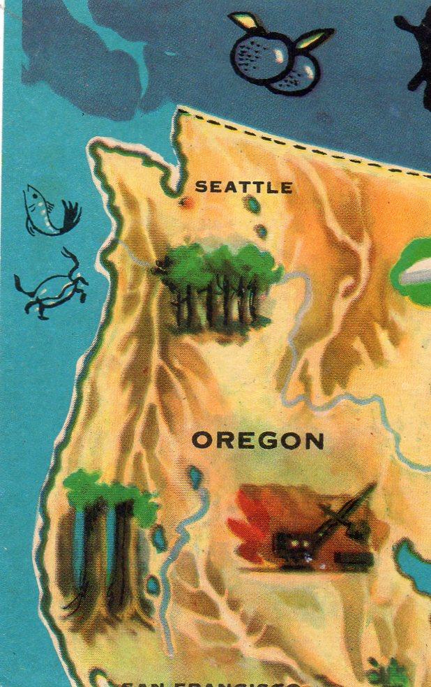 CROMO Viajando por America del Norte:  Numero 74