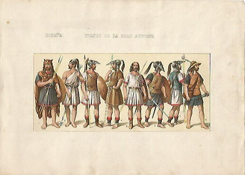 LAMINA 5255: Trajes de la Edad Antigua de España