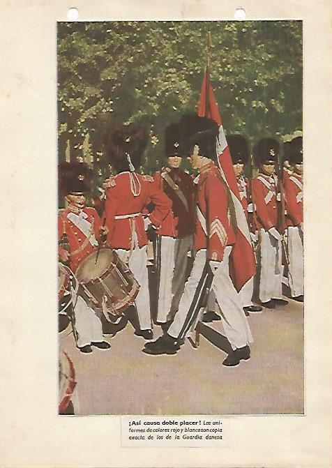 LAMINA 5261: Uniformes de la Guardia Danesa