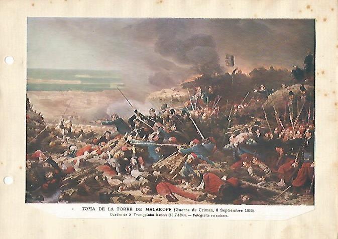 LAMINA 5292: Toma de la Torre de Malakoff 1855