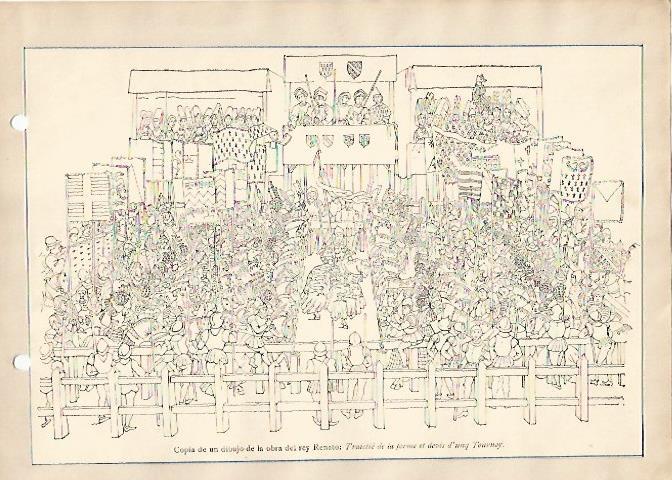 LAMINA 5325: Copia de dibujo de la obra del rey Renato