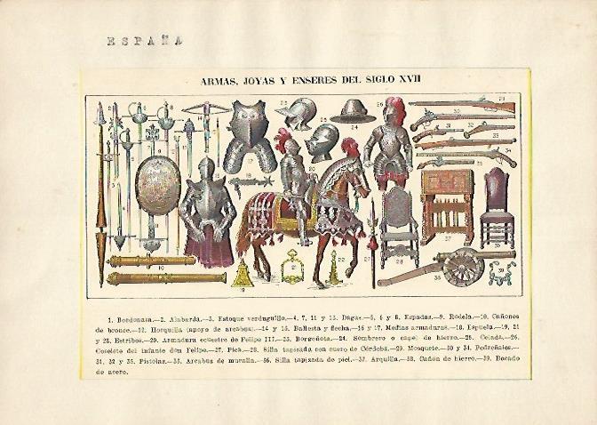 LAMINA 5339: Armas del siglo XVII