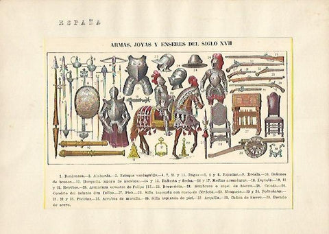LAMINA 5339: Armas del siglo XVII