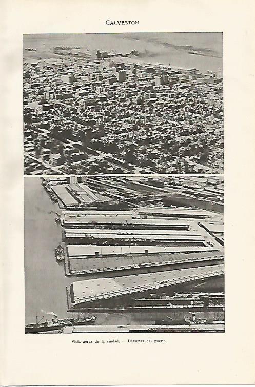 LAMINA SALVAT 80001: Vista aerea de Galveston