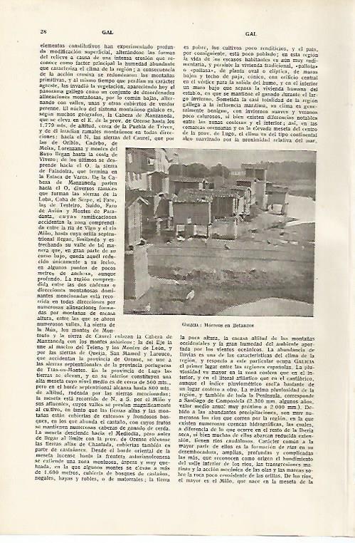 LAMINA SALVAT 80046: Horreos en Bentanzo Galicia