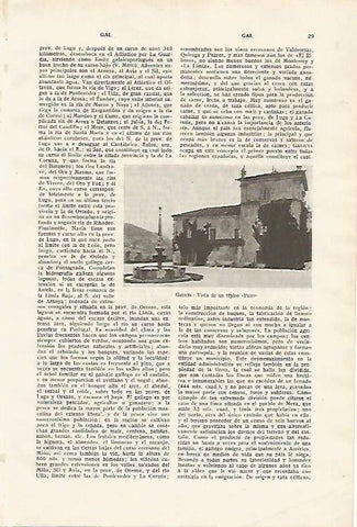 LAMINA SALVAT 80047: Pazo en Galicia