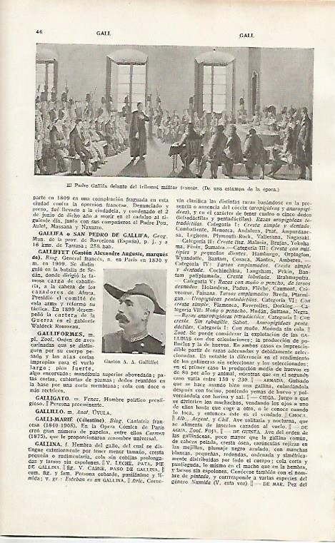LAMINA SALVAT 80049: El padre Gallifa delante del tribunal militar
