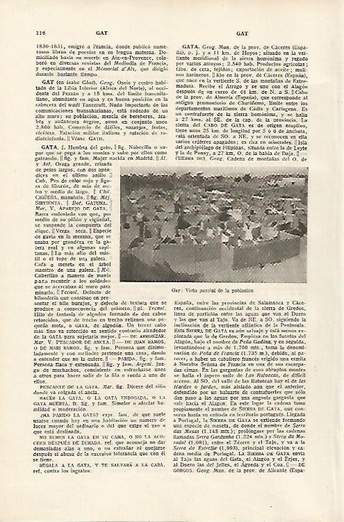 LAMINA SALVAT 80061: Vista de Gat Libia