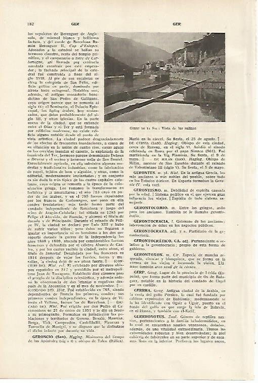 LAMINA SALVAT 80073: Salinas de Gerri de la Sal