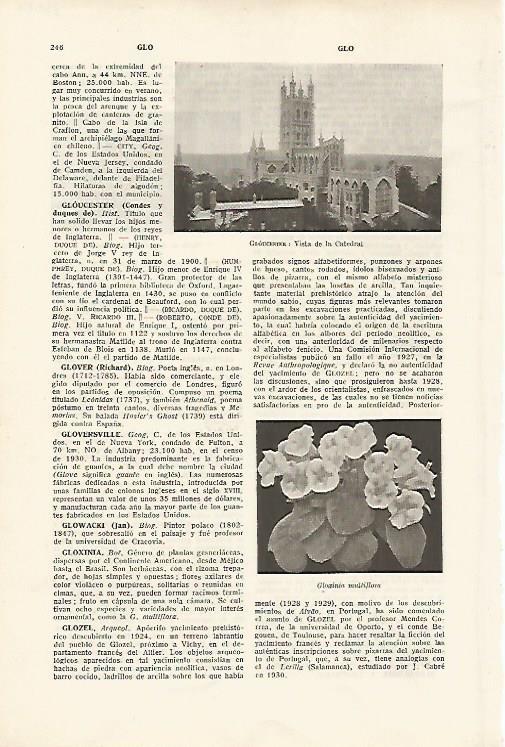 LAMINA SALVAT 80084: Catedral de Gloucester