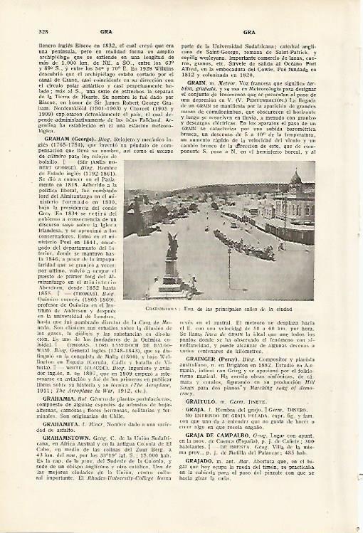 LAMINA SALVAT 80094: Calle de Grahamstown Sudafrica