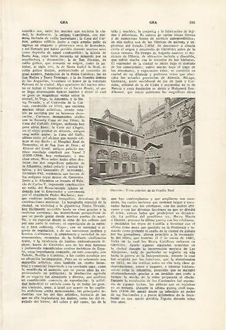 LAMINA SALVAT 80095: Capilla Real de Granada