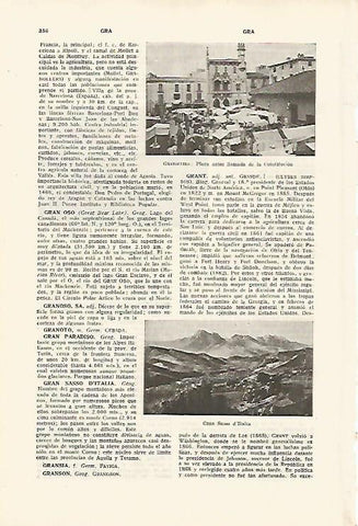 LAMINA SALVAT 80102: Plaza de Granollers Barcelona