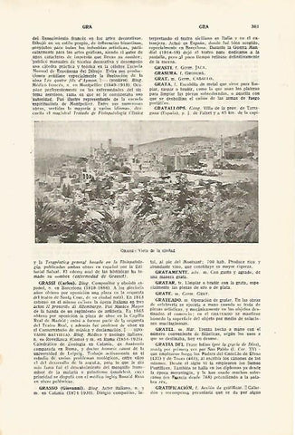 LAMINA SALVAT 80103: Vista de Grasse