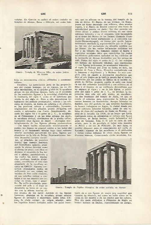 LAMINA SALVAT 80108: Templo de Nike en Atenas