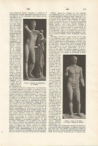 LAMINA SALVAT 80109: Hermes de Praxiteles