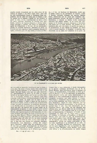 LAMINA SALVAT 80115: Rio Guadalquivir en Sevilla