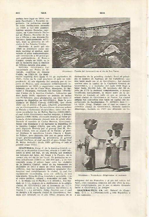 LAMINA SALVAT 80123: Vendedoras de Guatemala