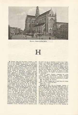 LAMINA SALVAT 80131: Iglesia de San Bavon en Harlem