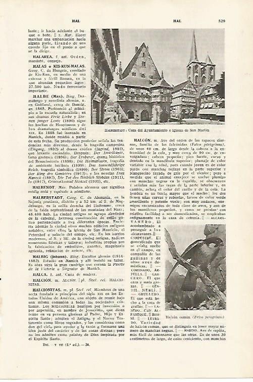 LAMINA SALVAT 80136:  Ayuntamiento de Halberstadt Alemania