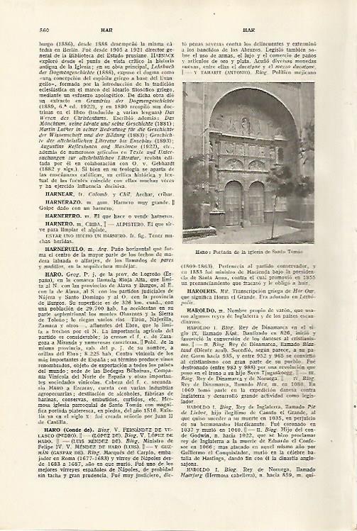 LAMINA SALVAT 80145: Iglesia de Santo Tomas en Haro Logroño