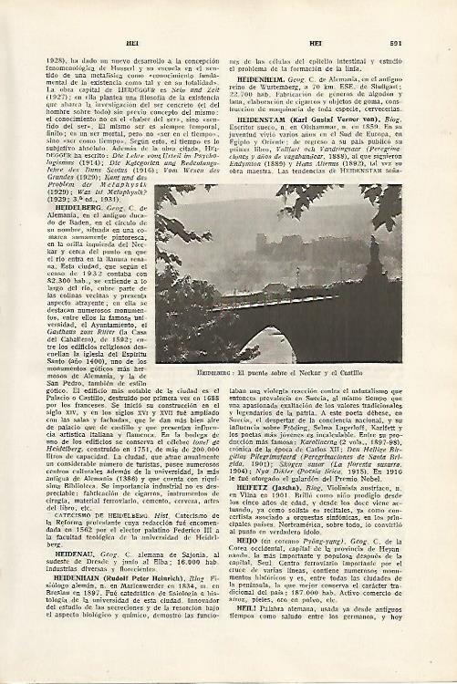 LAMINA SALVAT 80155: Puente de Heildelberg Alemania