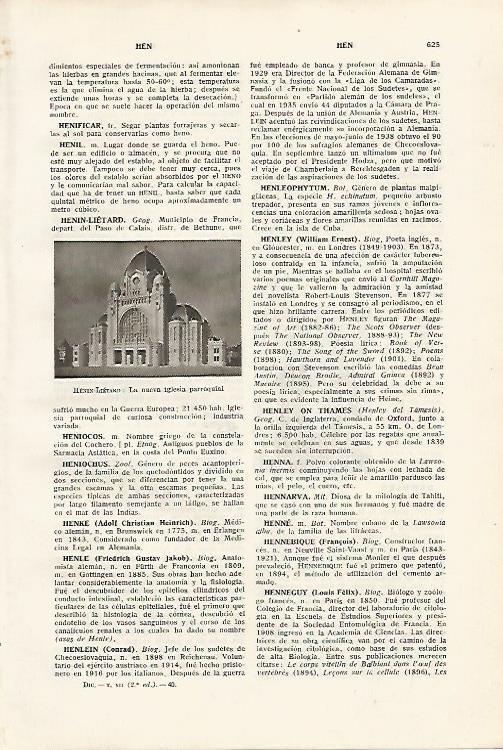 LAMINA SALVAT 80163: Iglesia de Henin Lietard