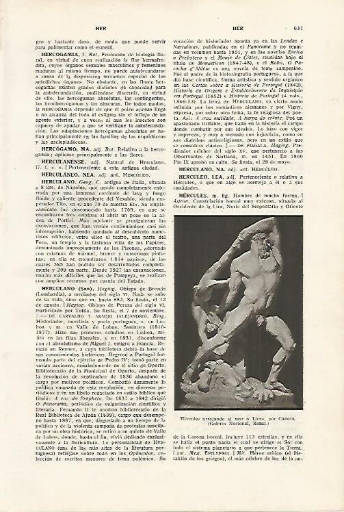 LAMINA SALVAT 80167: Hercules arrojando al mar a Licas