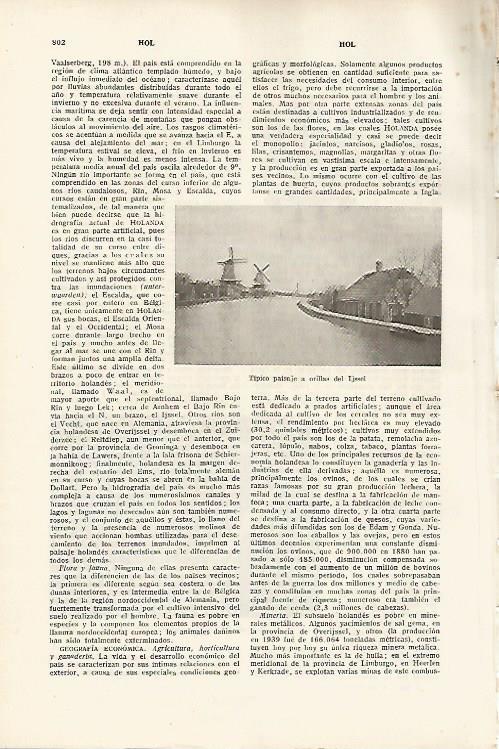 LAMINA SALVAT 80186: Paisaje a orillas del Ijssel