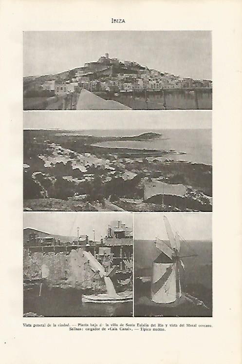 LAMINA SALVAT 80214: Vistas de Ibiza