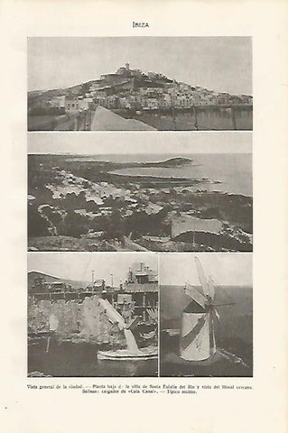 LAMINA SALVAT 80214: Vistas de Ibiza
