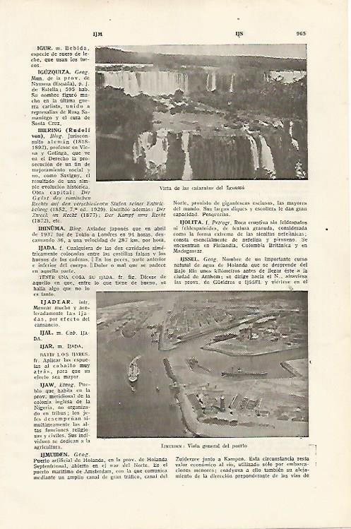 LAMINA SALVAT 80220: Cataratas de Iguazu Brasil