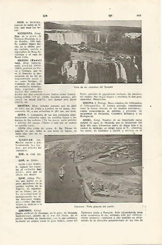 LAMINA SALVAT 80220: Cataratas de Iguazu Brasil