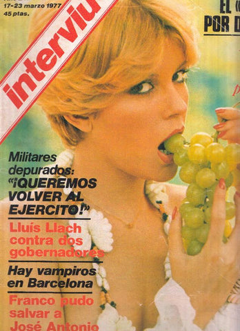 Revista INTERVIU Numero 044: BARBARA REY, fruta prohibida