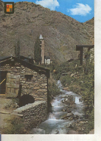 Postal 013848: Moli Vell de Canillo, Andorra