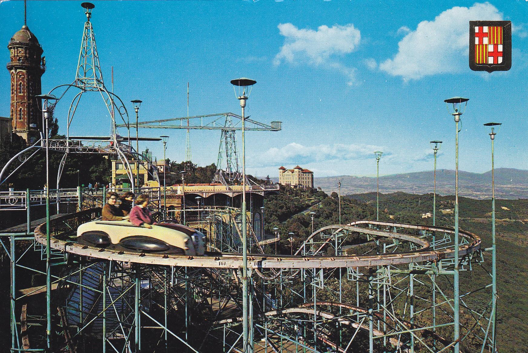 Postal 60052: Parque de atracciones Tibidabo (Barcelona) 