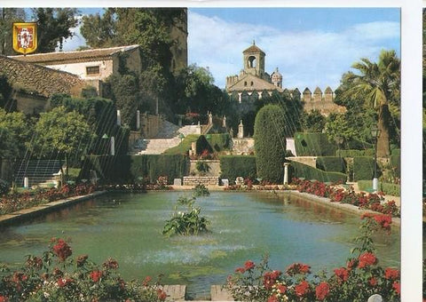 Postal 047529 : Cordoba. patrimonio de la Humanidad. Alcazar de los Reyes Cristianos. Estanque y jardines
